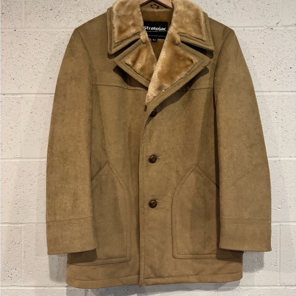 Vintage Stratojac fur lined coat | size 40